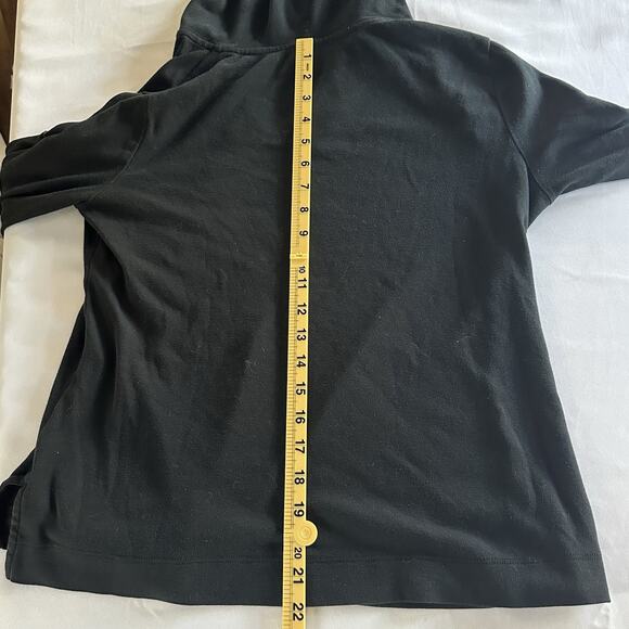 Ralph Lauren women S Long Sleeve Black Hooded Top with Logo - Picture 5 of 8